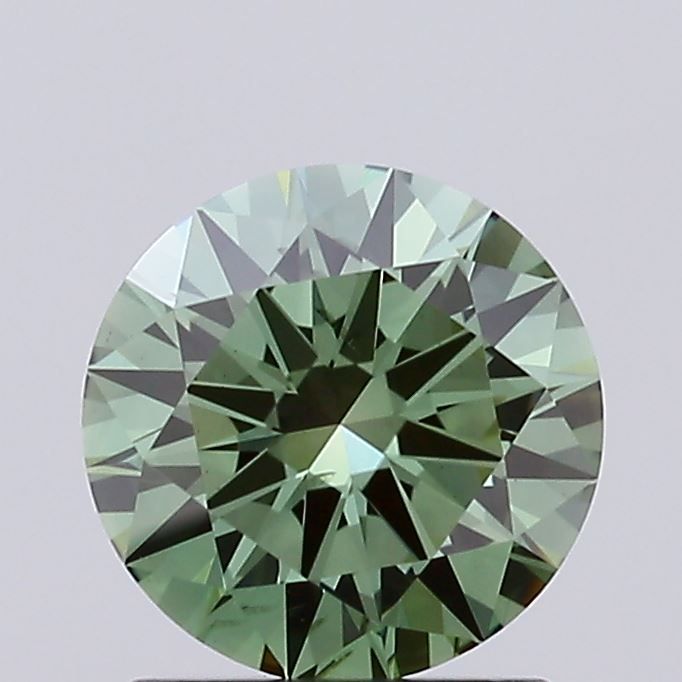 1.1 CT Fancy Vivid Green ROUND