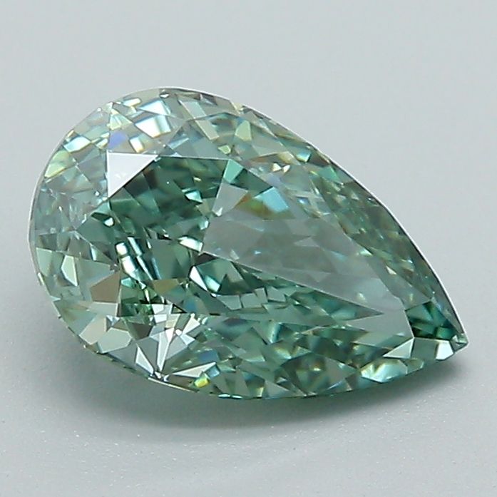 1.4 CT Fancy Vivid Green PEAR