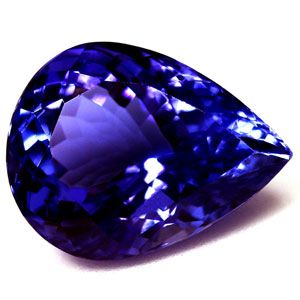 Tanzanit 4,52 ct, niebieski, szlif gruszka