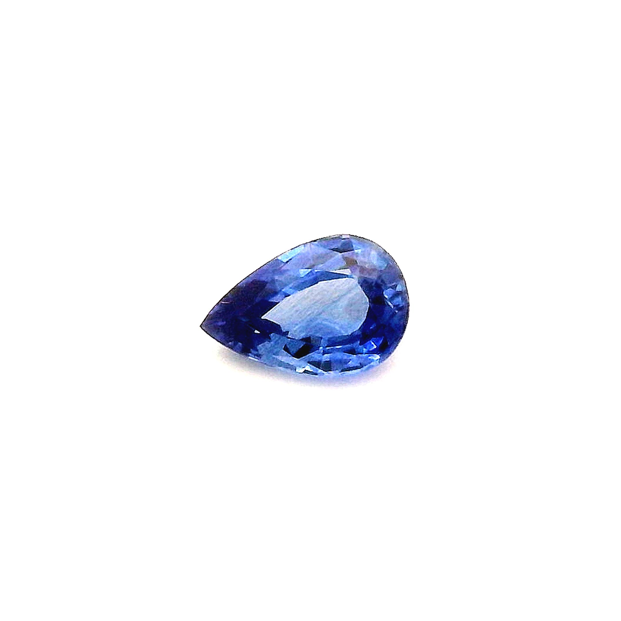 0.65 ct Pear sapphire