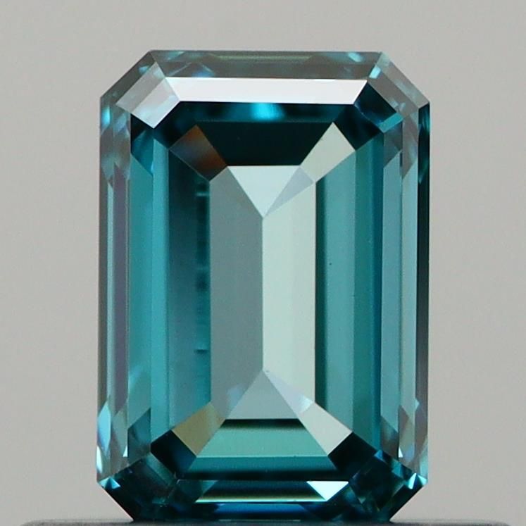 0.56 CT Fancy Intense Greenish Blue EMERALD