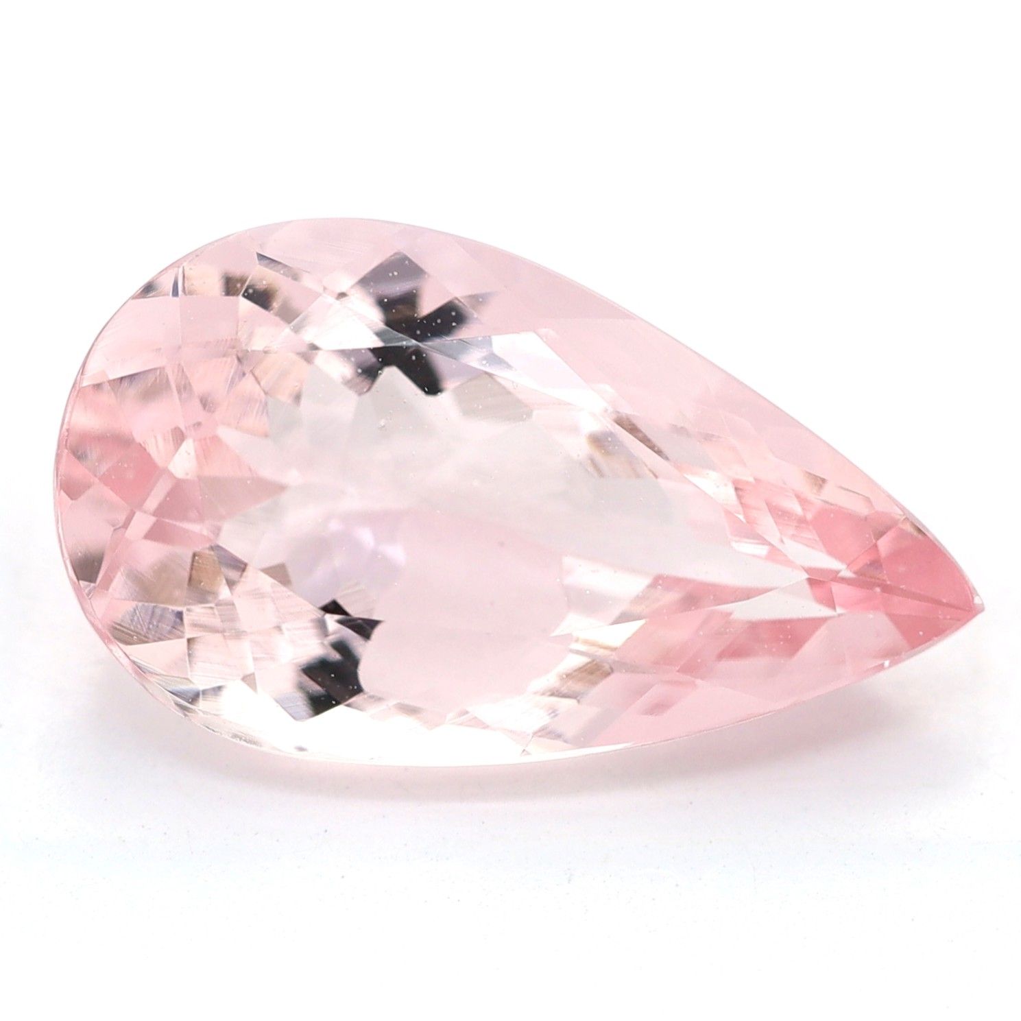 Morganit 2,93 ct, różowy, szlif gruszka