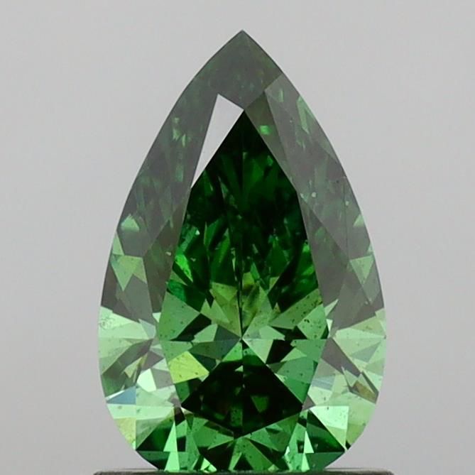 1.04 CT Fancy Vivid Green PEAR