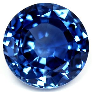 SAPPHIRE FACETED 2.04ct BLUE Intense Blue EC THAILAND NONE
