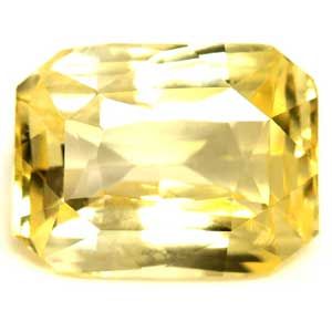 SAPPHIRE FACETED 2.56ct YELLOW Vivid Yellow EC SRILANKA HEATED