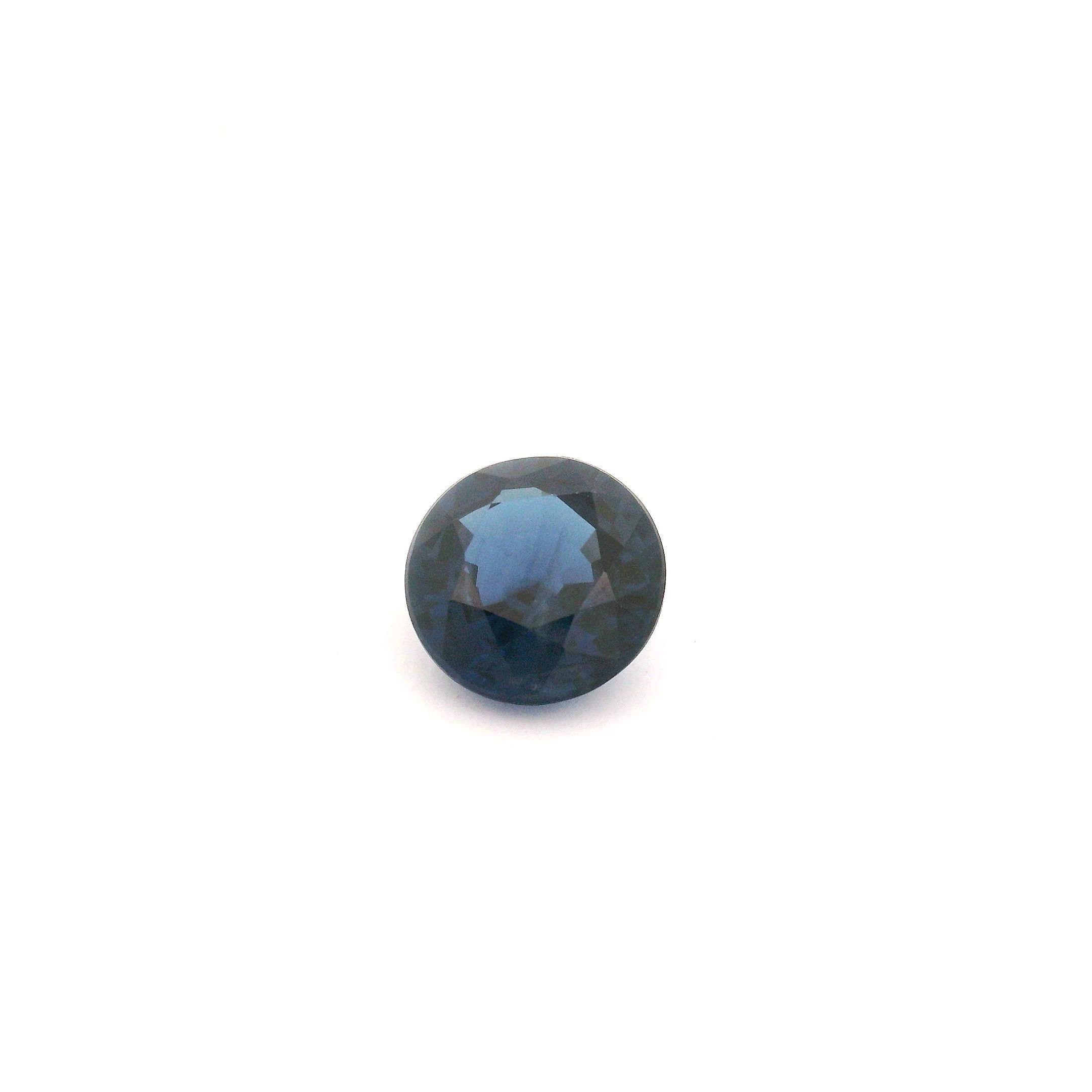 Szafir 1,48 ct, niebieski, szlif okrągły