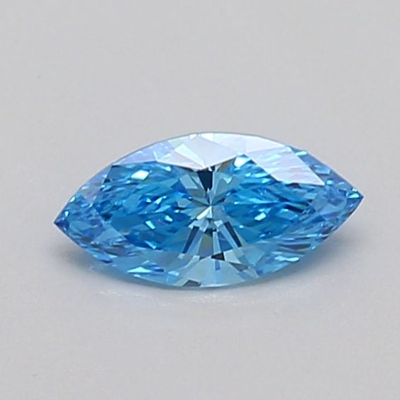 0.31 CT Fancy Vivid Blue MARQUISE
