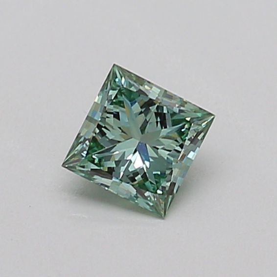 0.32 CT Fancy Vivid Green PRINCESS