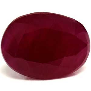 Rubin 2,41 ct, czerwony, szlif owalny