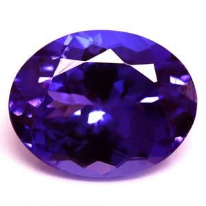 Tanzanit 2,18 ct, niebieski, szlif owalny