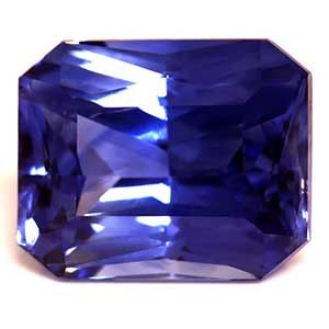 Szafir 4,02 ct, niebieski, szlif szmaragdowy