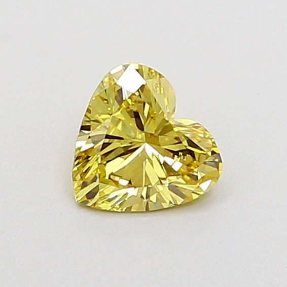 0.44 CT Fancy Intense Yellow HEART