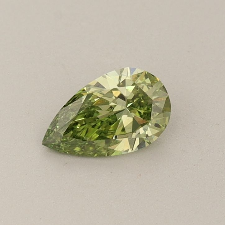0.31 CT Fancy Vivid Green PEAR