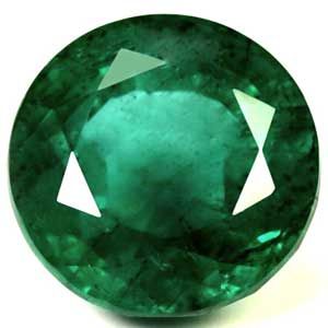 Szmaragd 4,32 ct, zielony, szlif okrągły