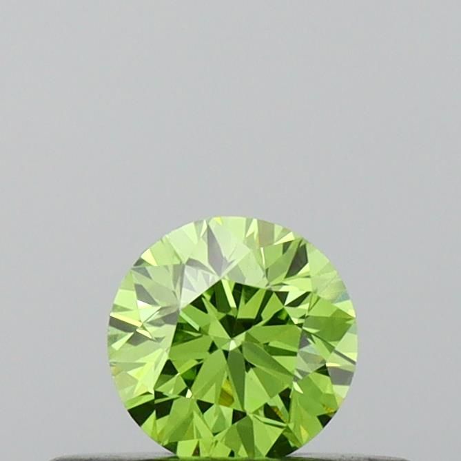 0.24 CT Fancy Vivid Green ROUND