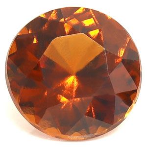 Granat 2,43 ct, pomarańczowy, szlif okrągły