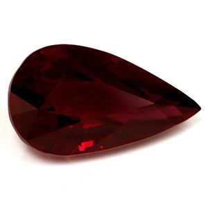Rubin 3,02 ct, czerwony, szlif gruszka