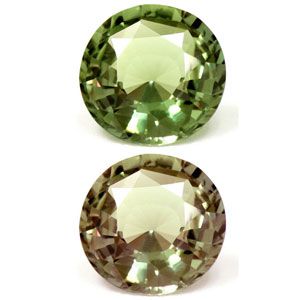 Aleksandryt 1,78 ct, zielony, szlif okrągły