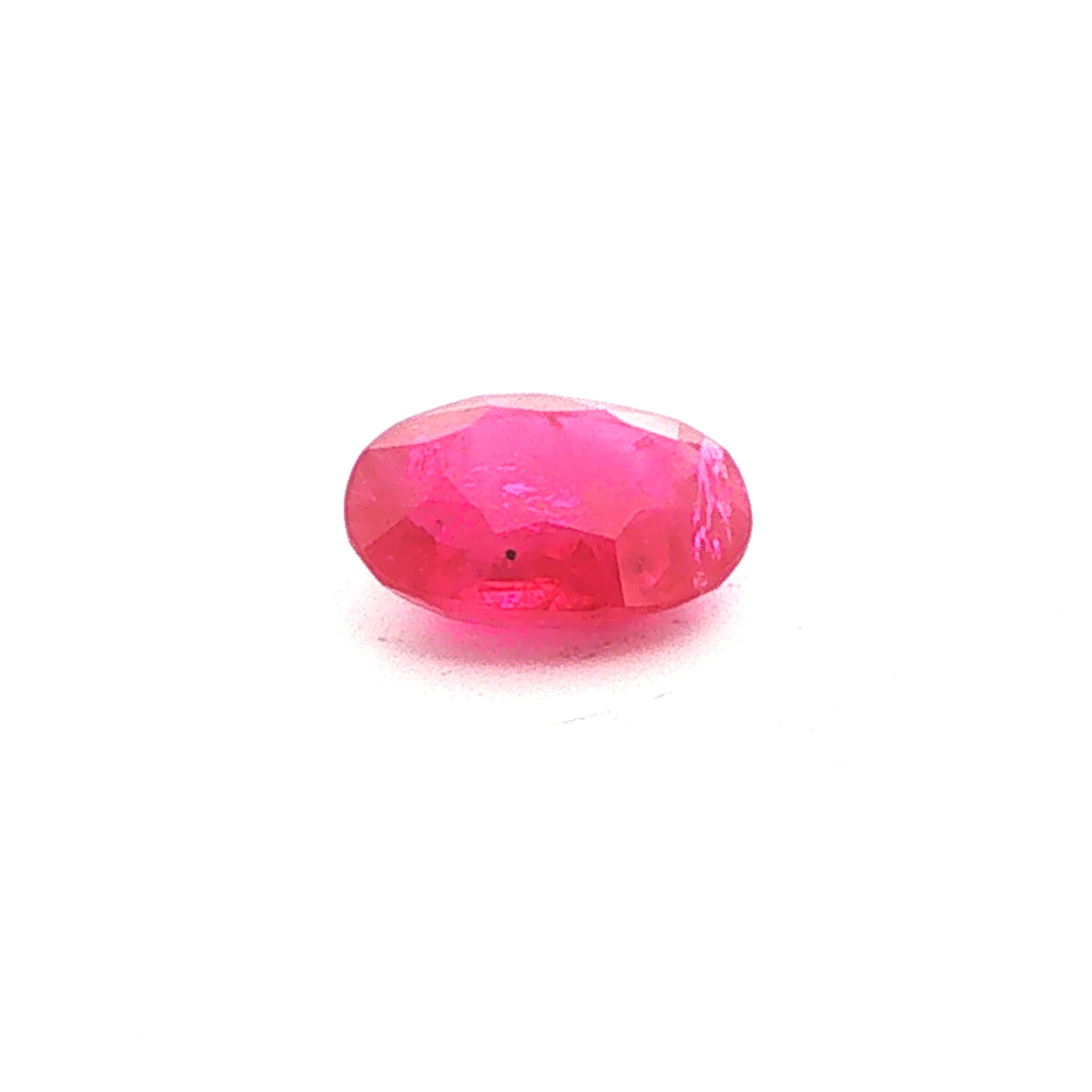 Rubin 2,72 ct, czerwony, szlif owalny