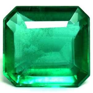 Szmaragd 2,90 ct, zielony, szlif szmaragdowy