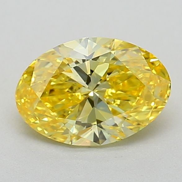 0.53 CT Fancy Vivid Yellow OVAL