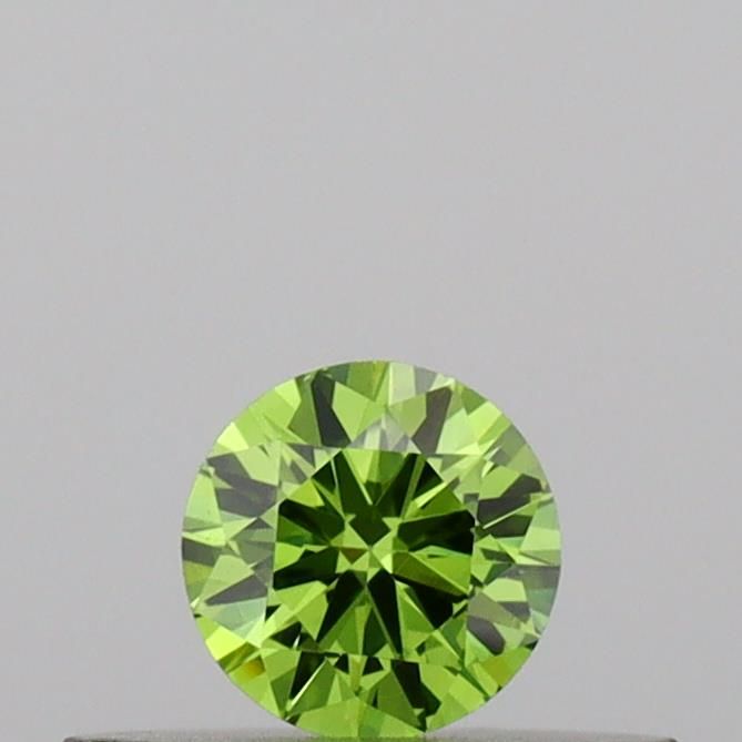 0.18 CT Fancy Vivid Green ROUND