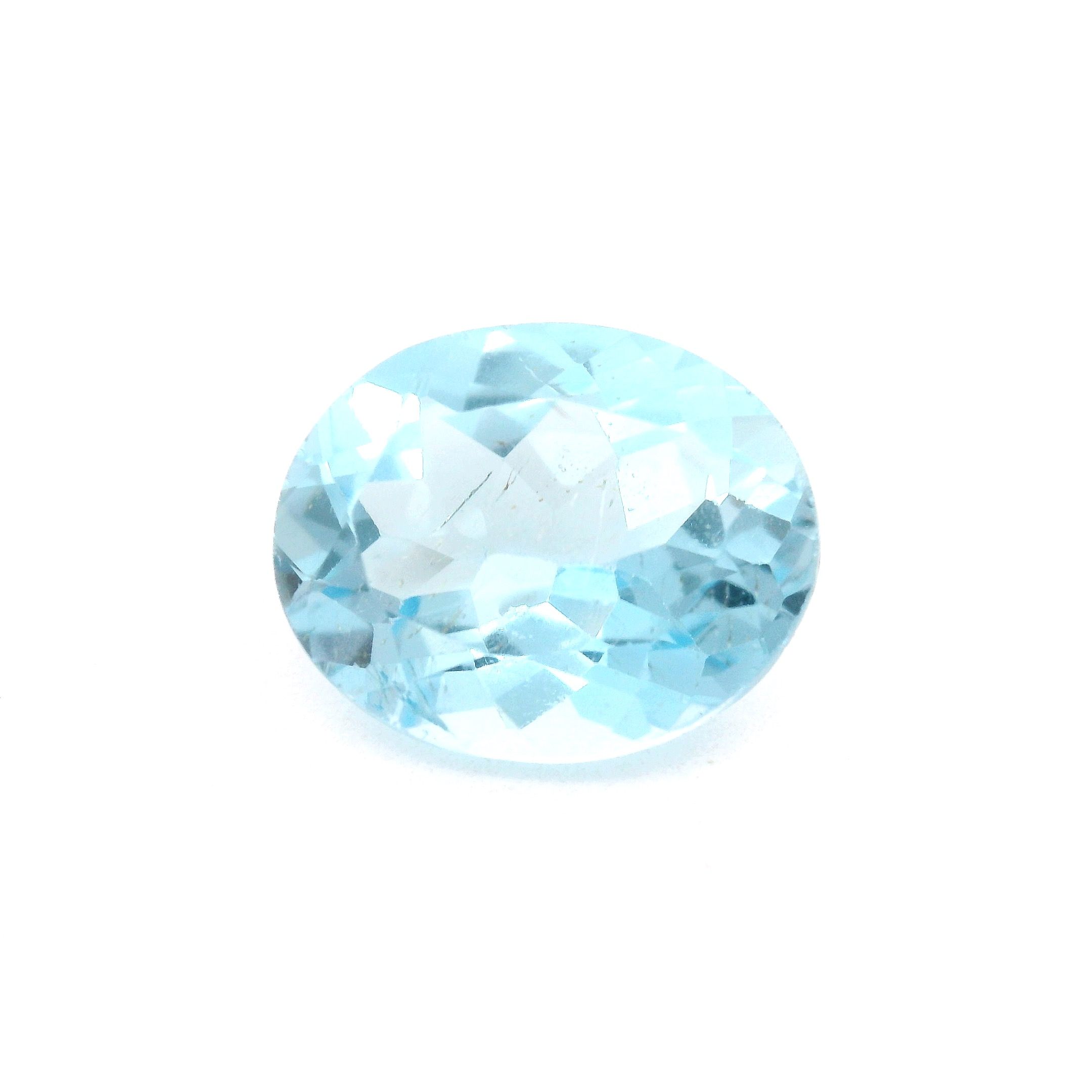 Topaz 5,23 ct, niebieski, szlif owalny