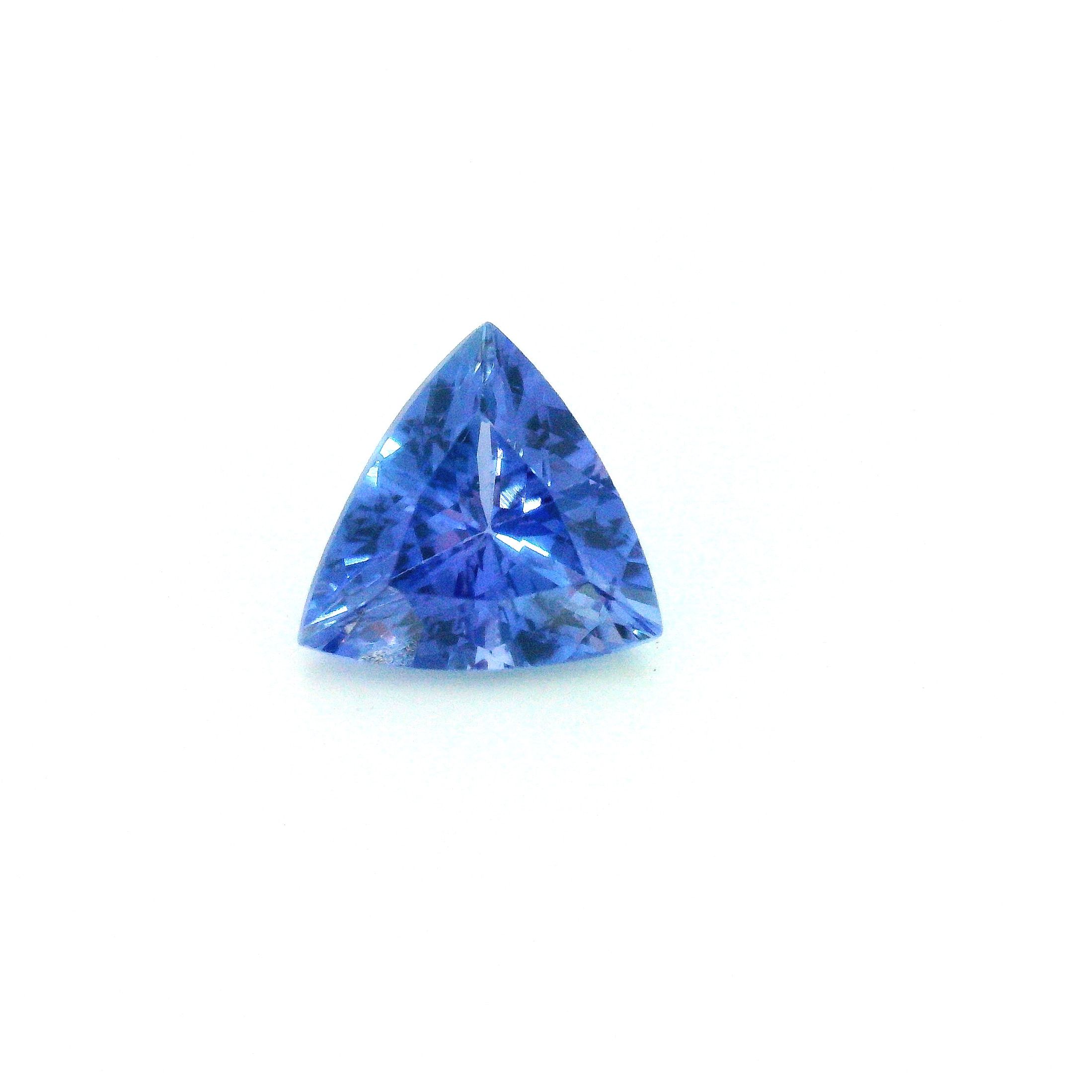 Tanzanit 1,76 ct, niebieski, szlif trójkątny
