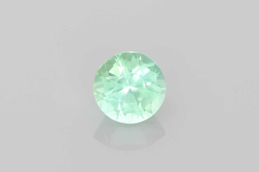 Turmalin 1,47 ct, zielony, szlif okrągły