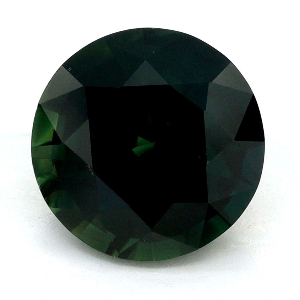 Szafir 2,30 ct, morski, szlif okrągły