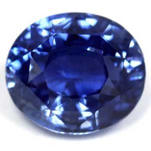 Szafir 3,49 ct, niebieski, szlif owalny