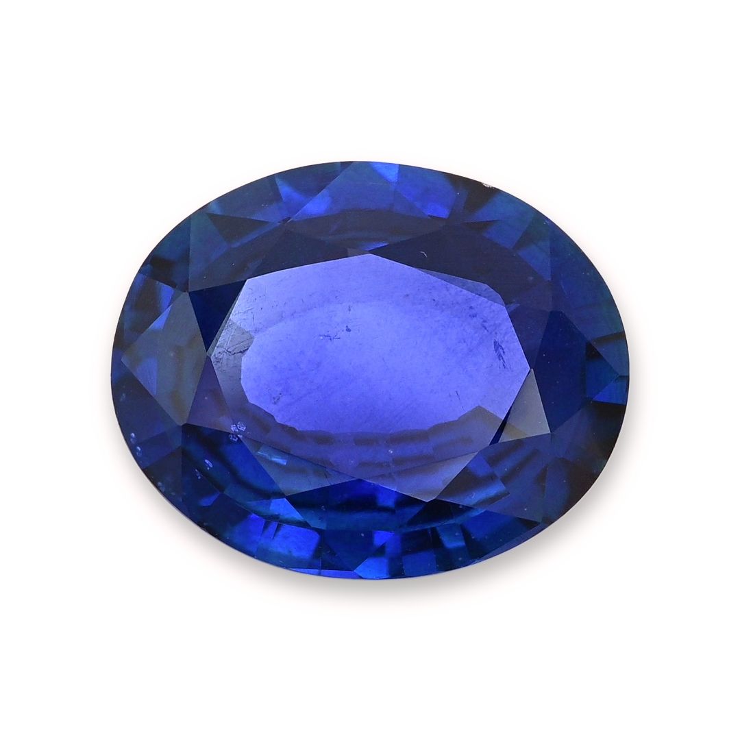 Szafir 7,19 ct, niebieski, szlif owalny