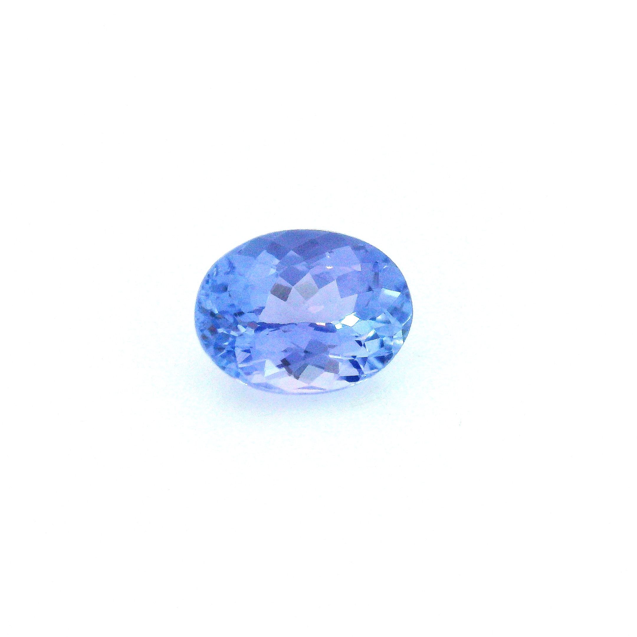 Tanzanit 1,78 ct, niebieski, szlif owalny