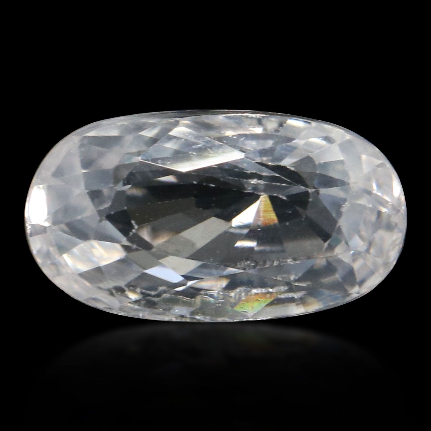 ZIRCON FACETED 5.12ct WHITE MI CAMBODIA NONE