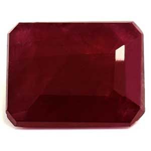 Rubin 2,12 ct, czerwony, szlif szmaragdowy