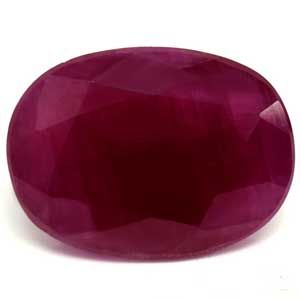 Rubin 4,86 ct, czerwony, szlif owalny