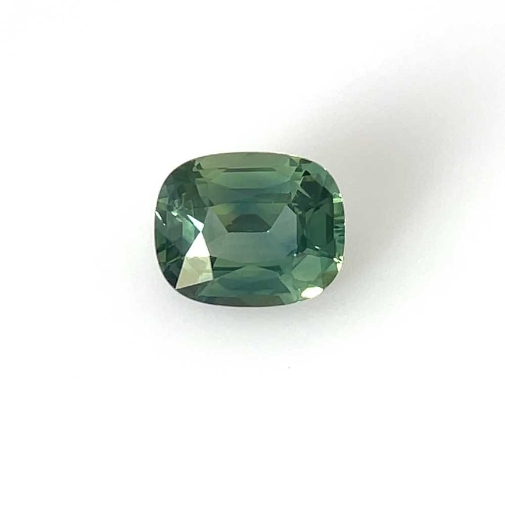 SAPPHIRE FACETED 2.14ct GREEN GREEN SI MADAGASCAR HEATED