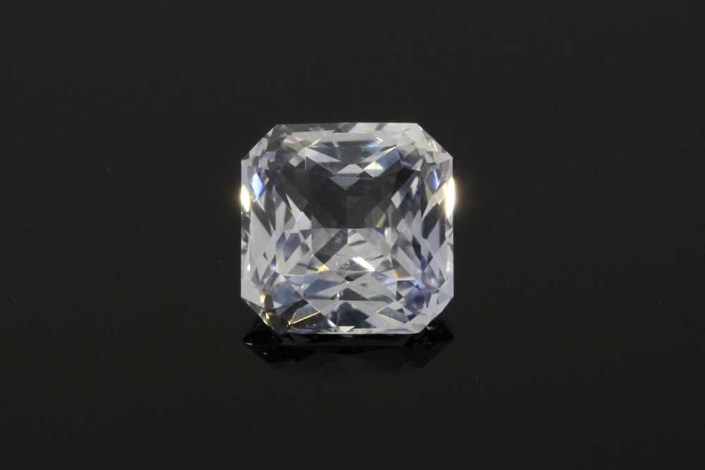 Szafir 1,66 ct, biały, szlif asscher
