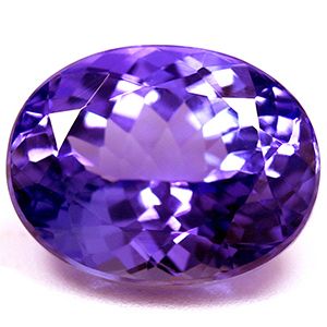 Tanzanit 3,20 ct, niebieski, szlif owalny