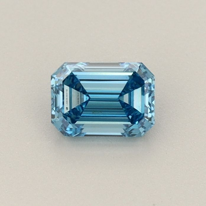 0.44 CT Fancy Vivid Blue EMERALD