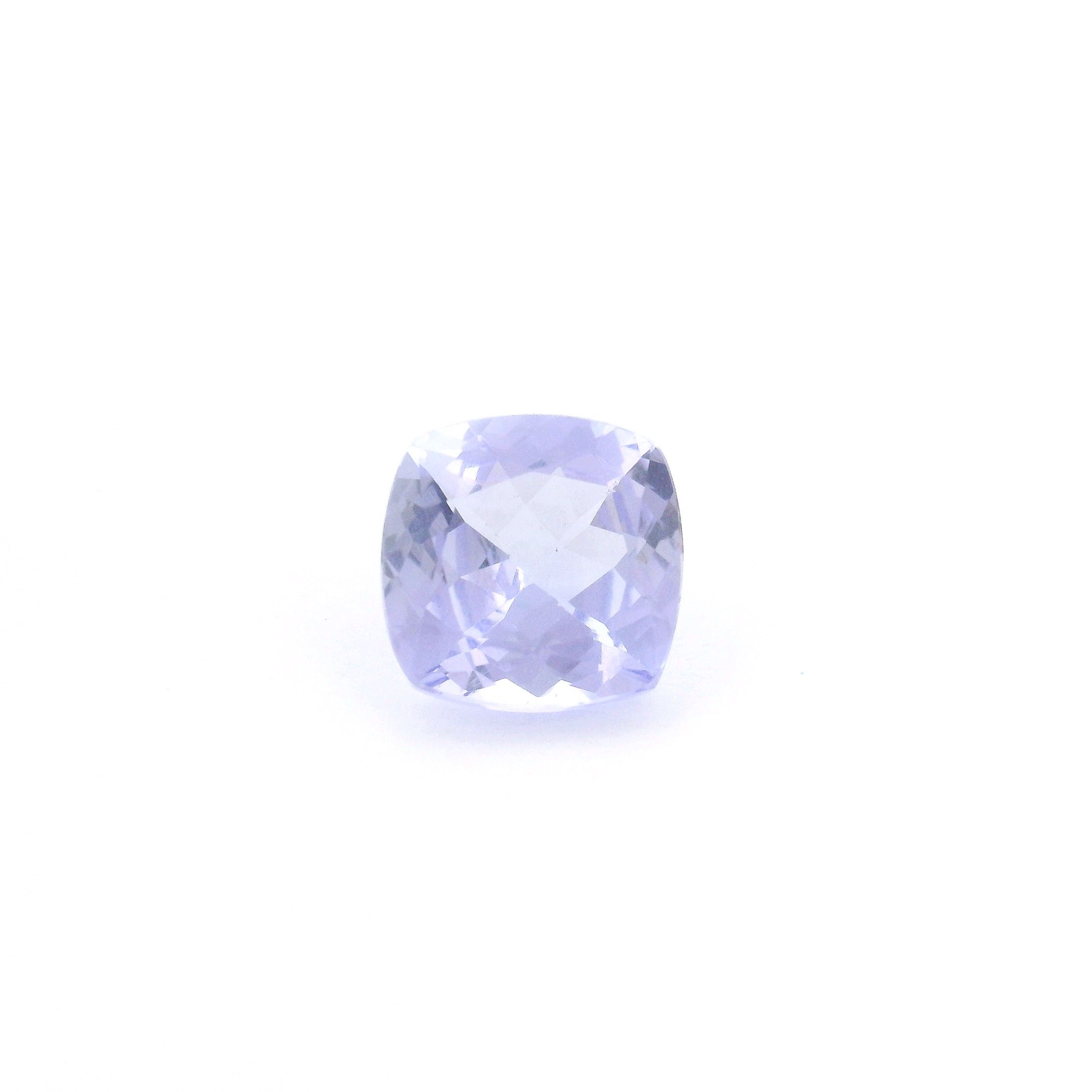 Tanzanit 2,35 ct, niebieski, szlif cushion