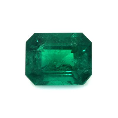 Szmaragd 6,14 ct, zielony, szlif szmaragdowy