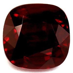 Rubin 3,02 ct, czerwony, szlif cushion