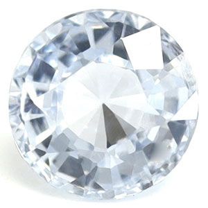Szafir 1,46 ct, biały, szlif okrągły
