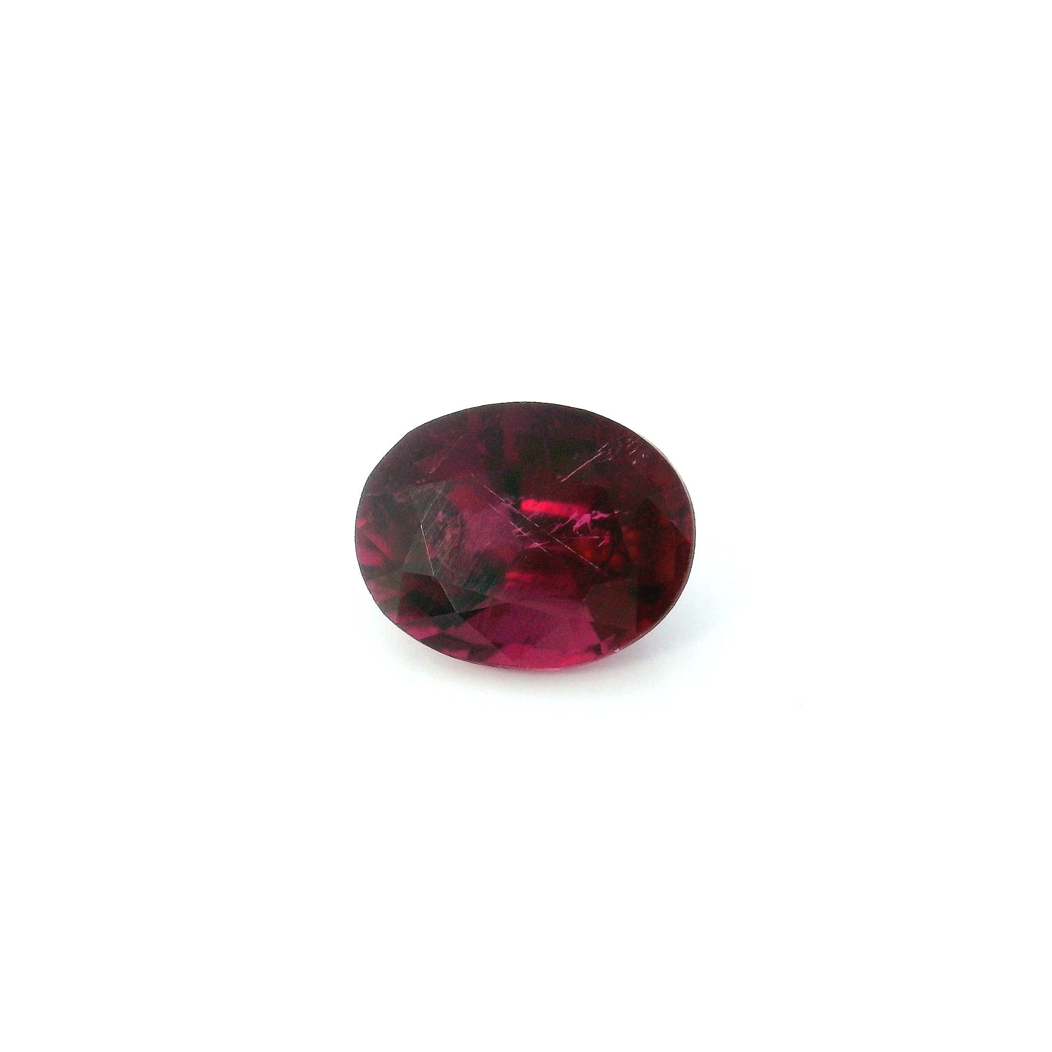 Turmalin 1,46 ct, czerwony, szlif owalny