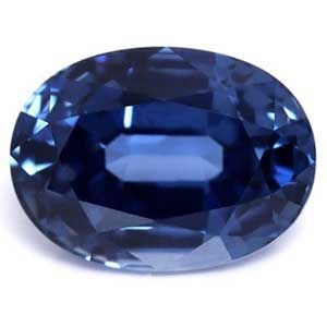 Szafir 1,30 ct, niebieski, szlif owalny