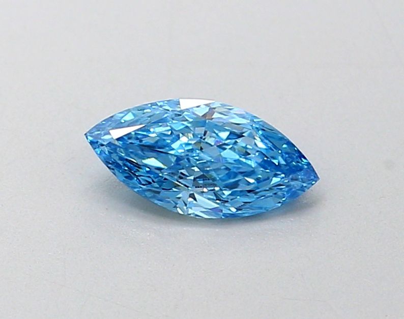 0.27 CT Fancy Vivid Blue MARQUISE