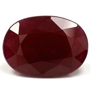 Rubin 6,07 ct, czerwony, szlif owalny