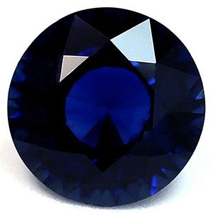 Szafir 1,12 ct, niebieski, szlif okrągły