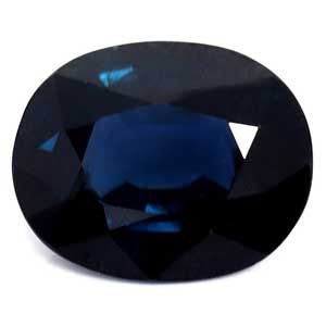Szafir 2,96 ct, niebieski, szlif owalny